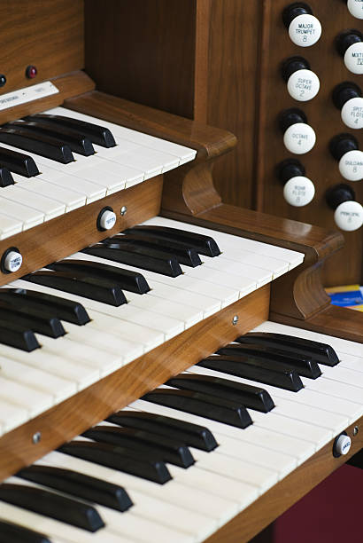 istock Church organ keys 146787719