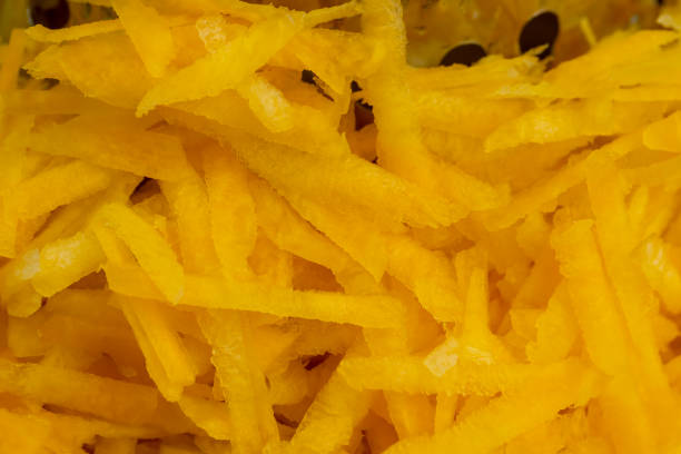 istock Finely grated yellow carrots in the kitchen 1467877244