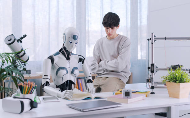 istock A Robot Teacher is the future of education. 1467877387