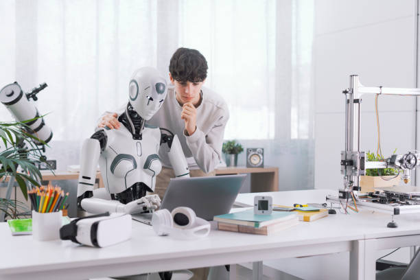 istock He who finds a friend Robot finds a Treasure 1467878051