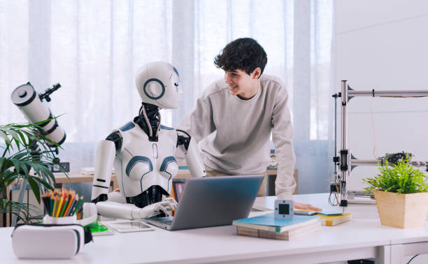 istock A Robot Teacher is the future of education. 1467878689