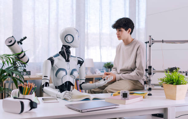 istock A Robot Teacher is the future of education. 1467878955