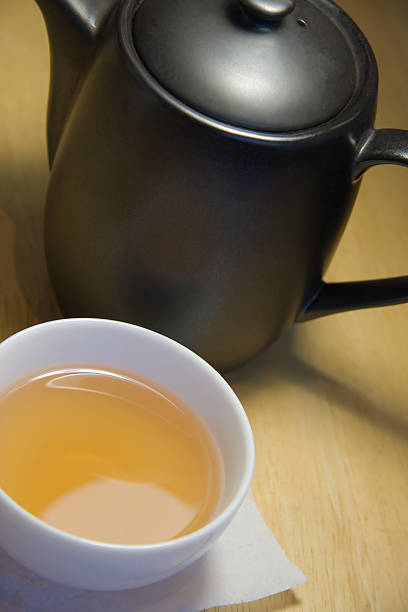 Cup of Tea & Teapot stock photo