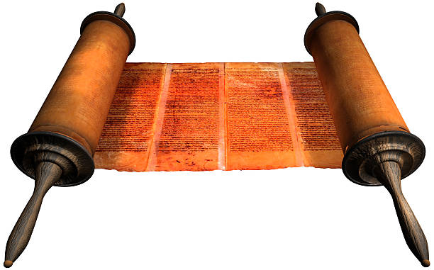 Ancient Torah scroll isolated on white background Torah Scroll hasidism photos stock pictures, royalty-free photos & images