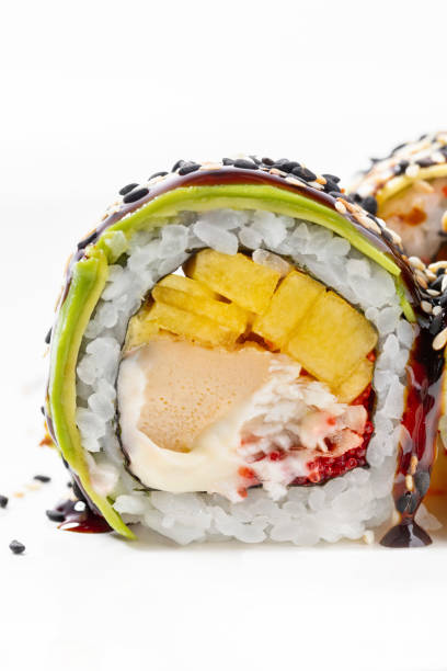 Roll green dragon with eel