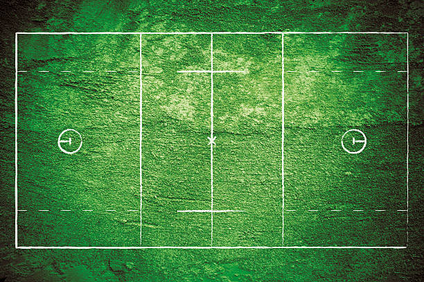 Grunge illustration of lacrosse field.