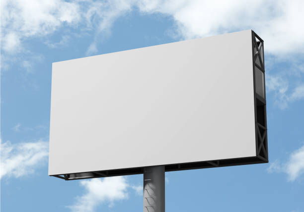 istock Mockup Outdoor billboard on blue sky background with copy space for your logo or graphic design 1467883448