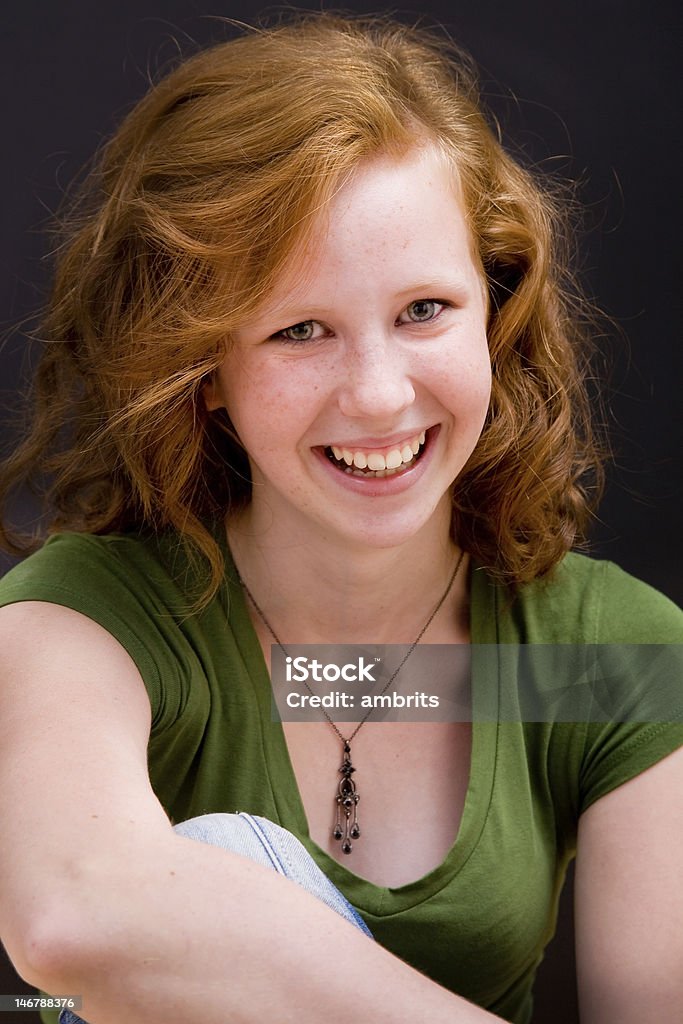 Belle teen fille freckled - Photo de Adulte libre de droits