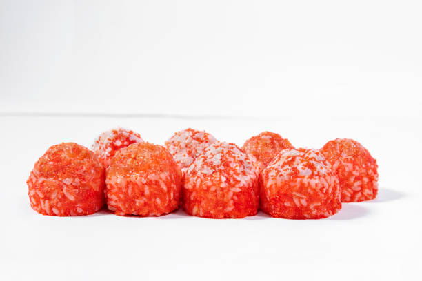 istock Sushi roll with shrimp and tobiko. 1467883992