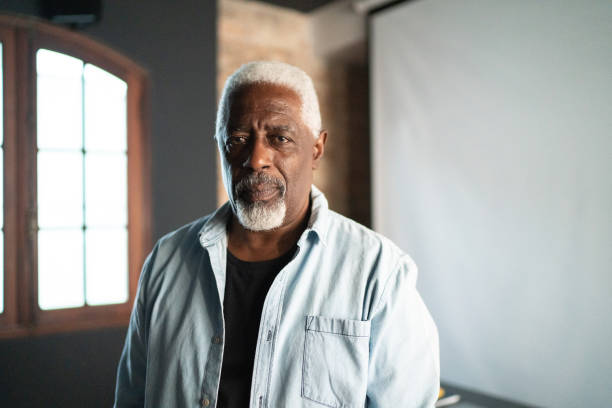 istock Portrait of a senior man on a education training class 1467884583