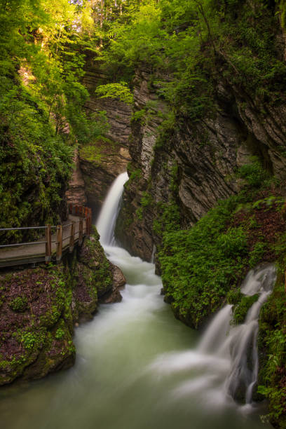istock A built hiking trail leading to a waterfall 1467884732