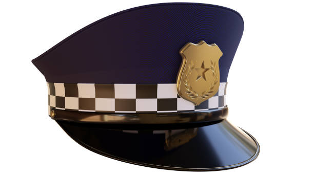 istock Official cap, military hat  isolated on white background with clipping path. 1467887921