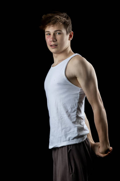 istock A 17 Year old  wearing a white tank top 1467888174
