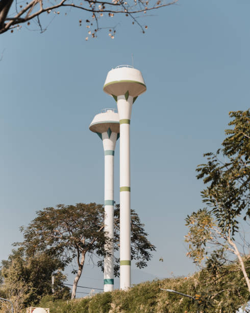 istock White tall unknown tower located at Chiang Mai, Thailand 1467889445