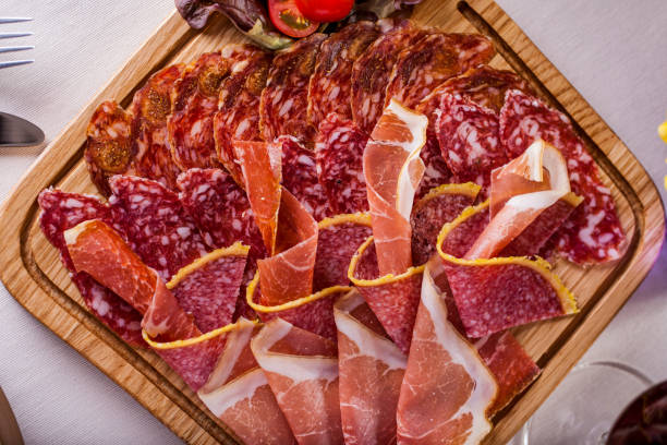 istock Platter of prosciutto meats. 1467889793