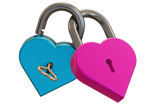A small brass padlock with key illustrates the key to unlocking success.