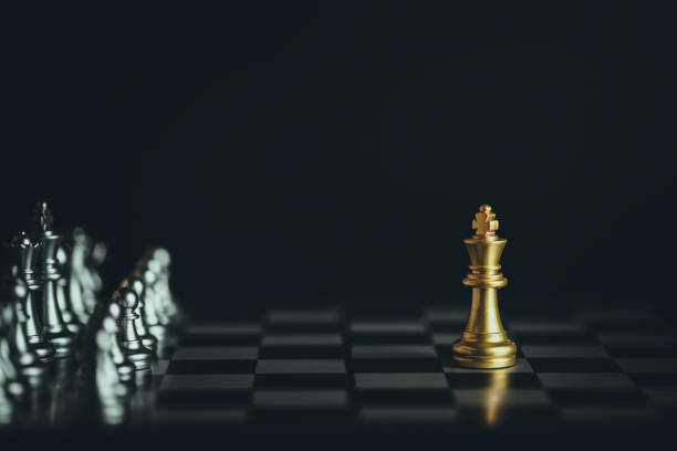 istock Chess game. Business, competition, strategy, leadership and success concept. 1467894496