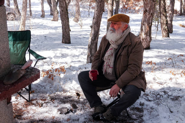 istock Barbecue in the forest, in winter 1467895755
