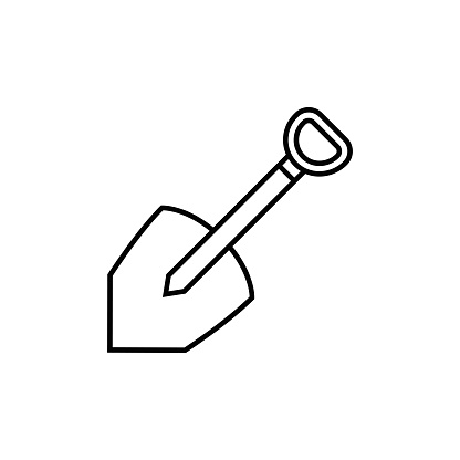 Shovel Line Icon