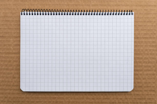 White Checkered Crumpled Paper Background