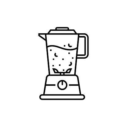 Kitchen Blender Line Icon