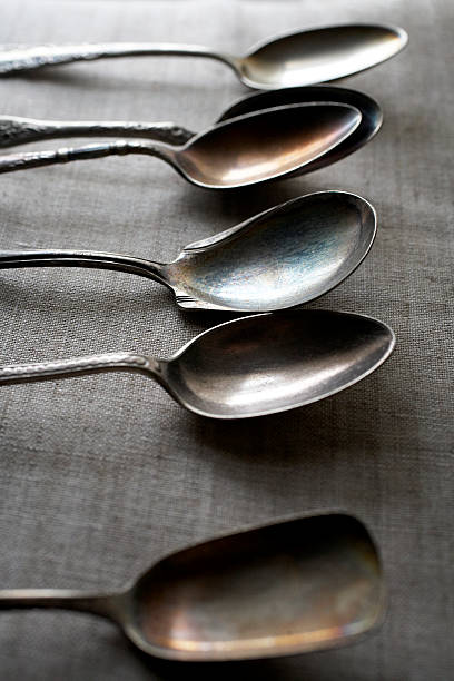 Old Spoons stock photo