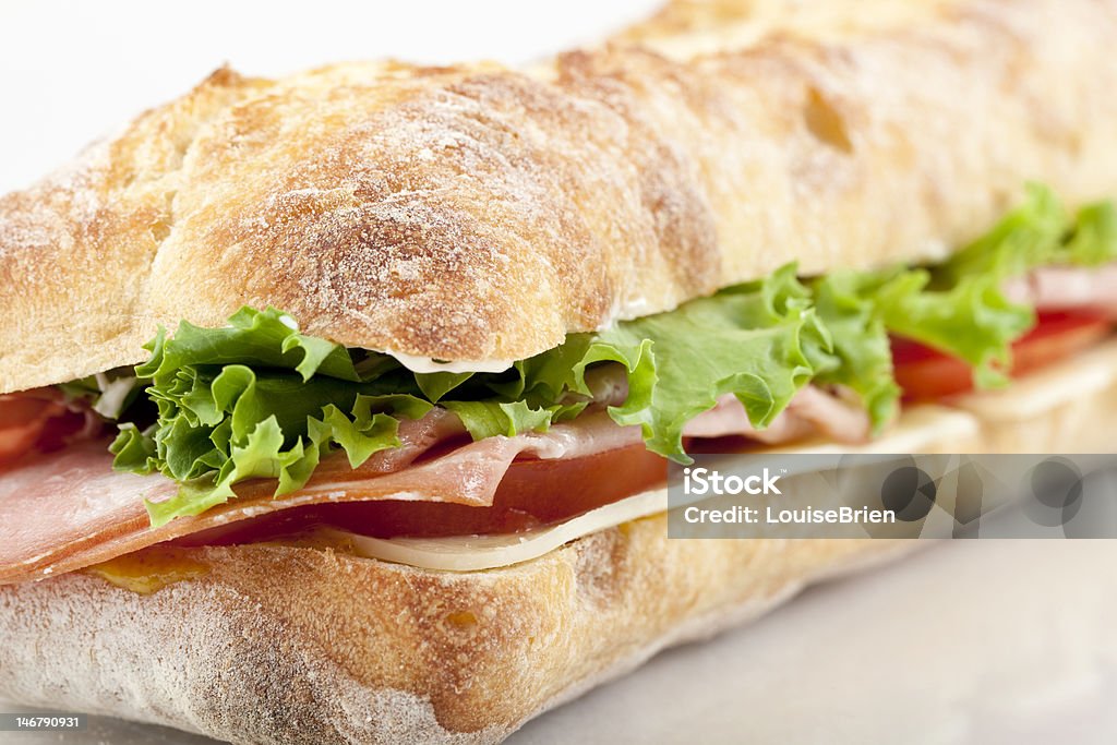 Mortadella-sandwich - Lizenzfrei Brotsorte Stock-Foto
