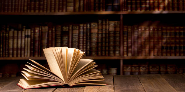 istock Vintage old hardback books. Education background. Back to school. Copy Space. 1467910228