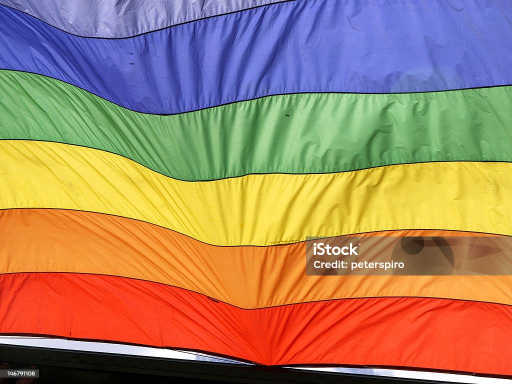 무지개 플랙 - 로열티 프리 Gay Pride Parade 스톡 사진