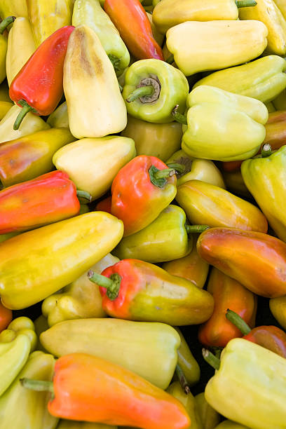 Sweet Gyspy Peppers stock photo