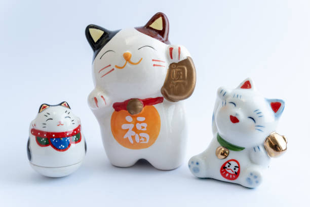 istock A Maneki-neko or also known as fortune cat in porcelain. 1467912779