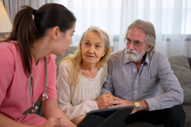 istock Doctor go to see patient at home. 1467913466