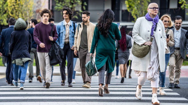 istock Business people walking on street 1467916161
