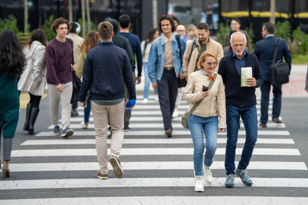 istock Business people walking on street 1467916167