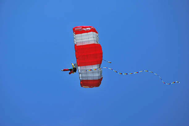 istock Parachutist with Colorful Streamer 146791725