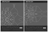 istock abstract black and white brutalism graffiti line shapes poster template background collection 1467917646
