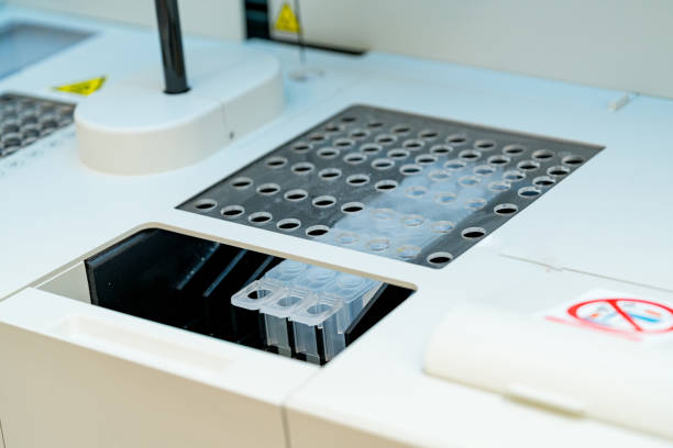istock Modern researching laboratory. Biotechnology scientific equipment. 1467918268