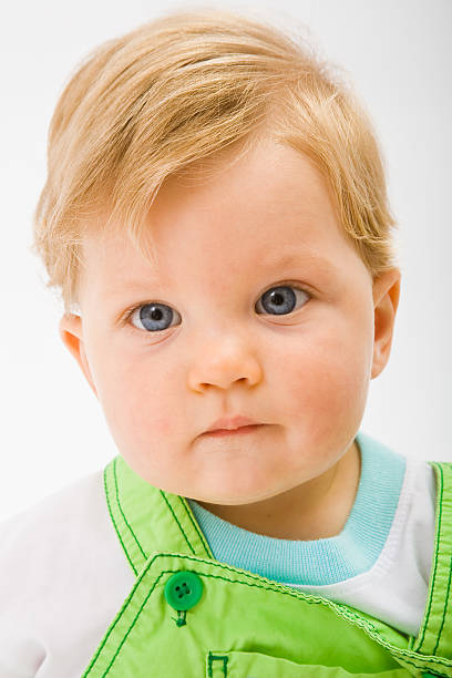 Little baby boy stock photo