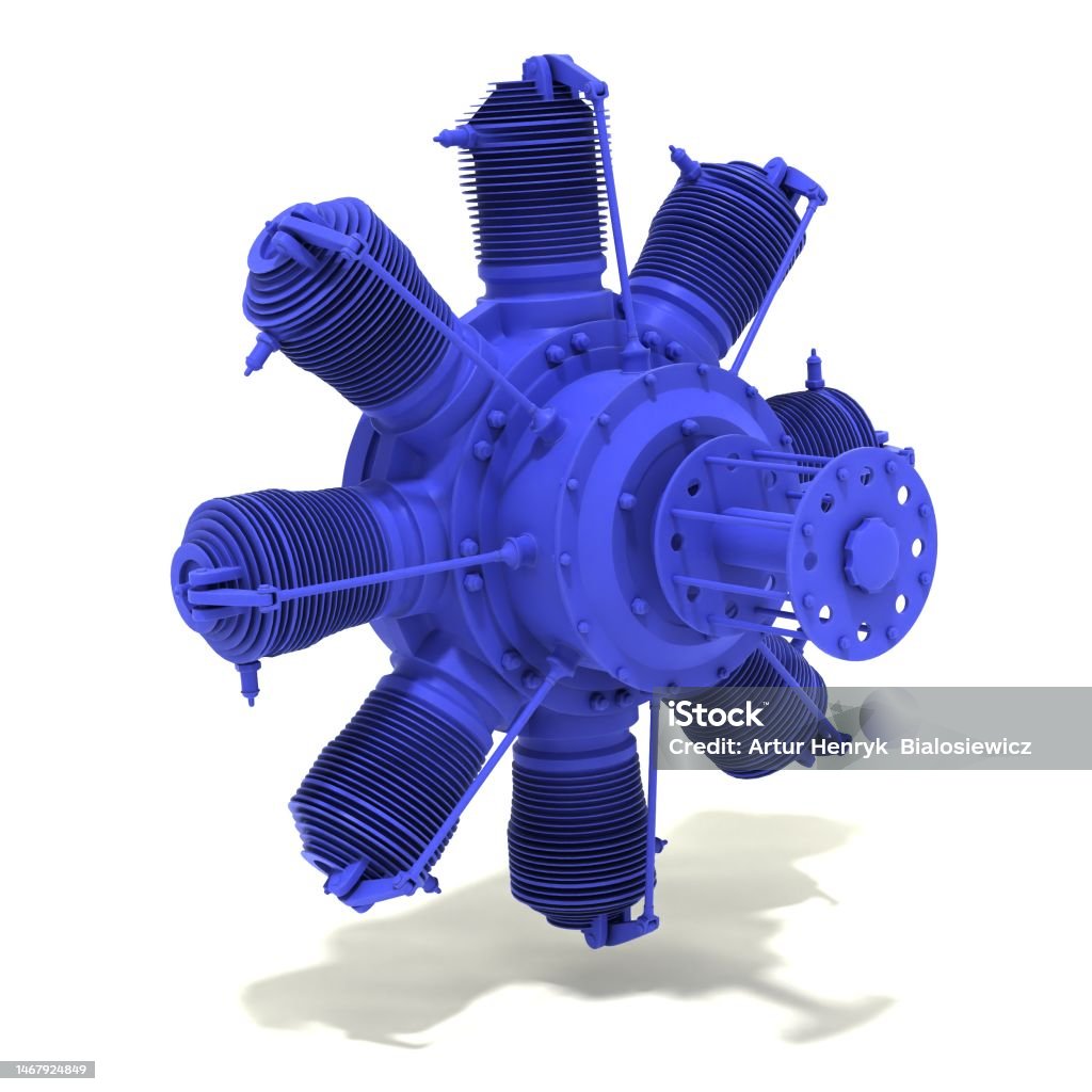 3d 그림입니다 항공기 로터리 엔진 0명에 대한 스톡 사진 및 기타 이미지 - 0명, World War I, 개념 - iStock
