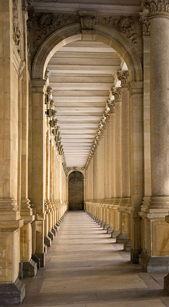 classical columns stock photo