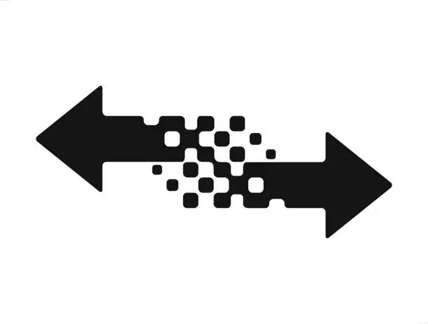 Vector illustration of exchange arrows