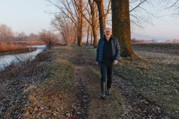 istock Business professional walking in the countryside 1467930129