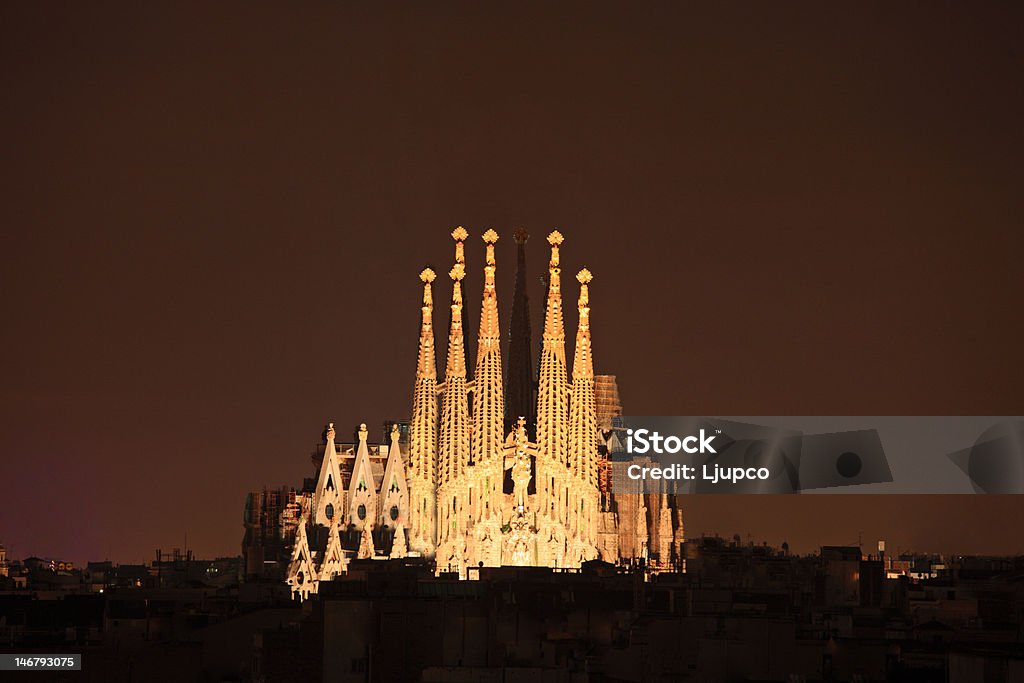 Собор Sagrada familia в Барселоне, Испания - Стоковые фото Храм Святого Семейства роялти-фри