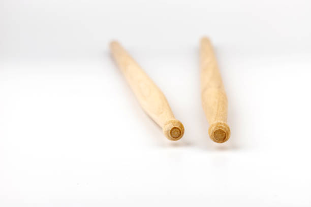 istock Wooden drumsticks isolated on white background. 1467931188