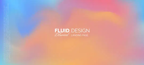 Vector illustration of Blurred multicolours gradient abstract background