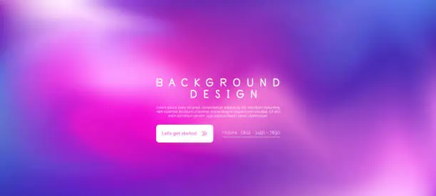 Vector illustration of Blurred multicolours gradient abstract background