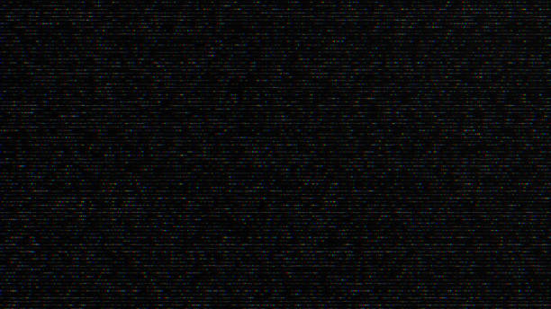 istock Glitch noise static television VFX pack. Visual video effects stripes background, CRT tv screen no signal glitch effect 1467942281