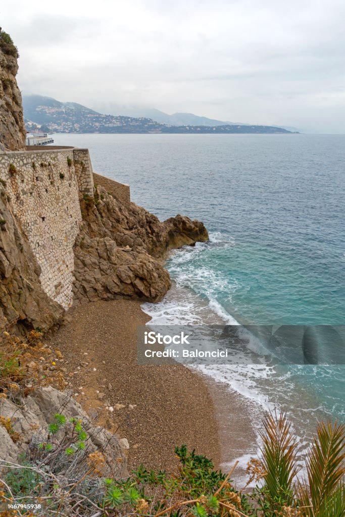 Empty Beach Monaco Stock Photo Download Image Now Beach Cliff empty-beach-monaco-stock-photo-download-image-now-beach-cliff