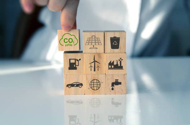 istock Reduce CO2 emission concept.Clean and friendly environment without carbon dioxide emissions. 1467946046