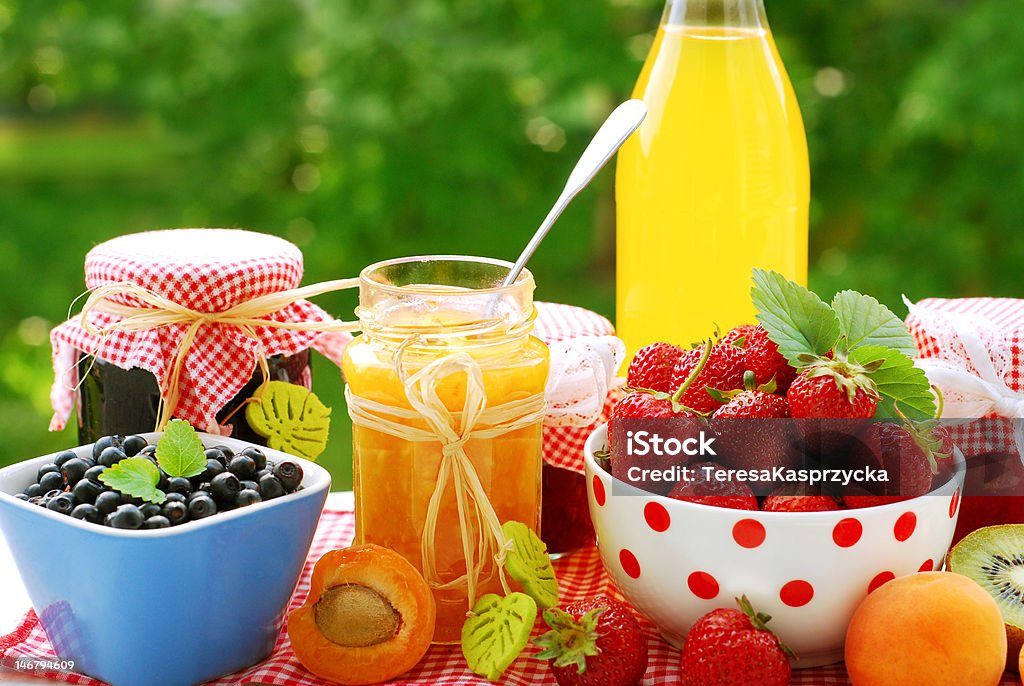 Conserva di frutta - Foto stock royalty-free di Albicocca